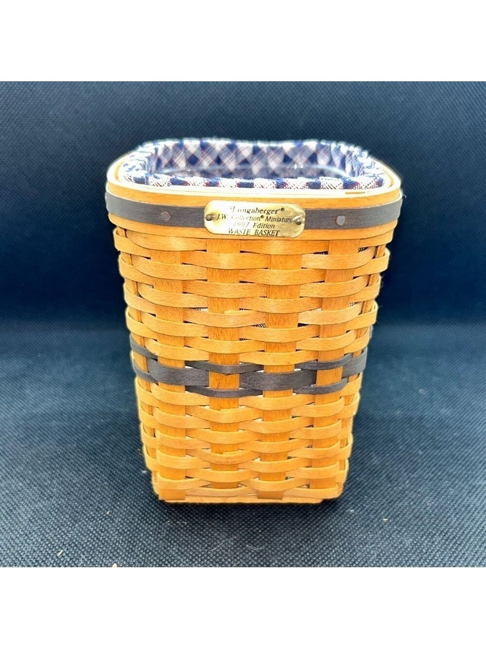 Longaberger Collector’s Club Miniature Waste Basket